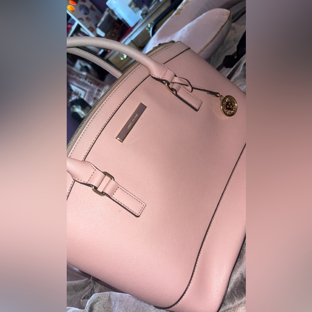 Anne Klein  Large Pink Satchel Tote Bag